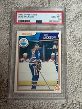 1983 O-PEE-CHEE OPC HOCKEY CARD PSA 10 DON JACKSON EDMONTON OILERS