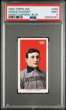 2002 Topps 206 Honus Wagner Blue Sweet Caporal Back #456 PSA 9 Mint
