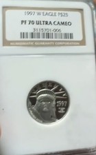 1997 W $25 1/4 oz Proof American Platinum Eagle NGC PF 70 UC