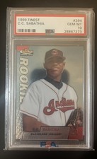 1999 Topps Finest - Rookies C.C. Sabathia #294 (RC) PSA 10