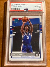 2020-21 Panini Donruss Optic Tyrese Maxey RC Rated Rookie #171 PSA 10 GEM MT