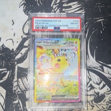 PSA 8 Pokemon TCG Pikachu ex Surging Sparks 238/191 SIR Full Art Holo EN