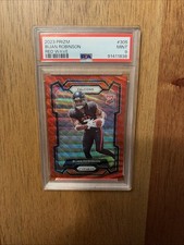 2023 Panini Prizm Bijan Robinson Red Wave /149 #305 PSA 9