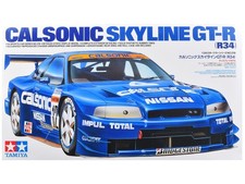 Model Kit Nissan Skyline GT-R (R34) "Calsonic" 1/24 Scale Model by Tamiya