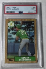 1987 Topps - MARK MCGWIRE - Oakland A's - #366 - PSA 9 MINT!!