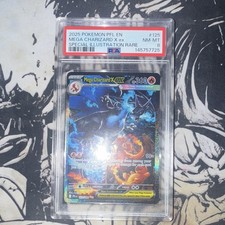 PSA 8 Pokemon TCG Mega Charizard X ex 125/094 Phantasmal Flames Holo SIR EN
