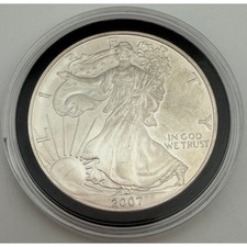 2007 American Silver Eagle 1oz Fine Silver One Dollar Walking Liberty Coin