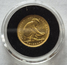 1/10 oz Gold Prospectors Colorado 2020 Coin In Capsule