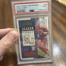 2020 PANINI CONTENDERS #90 JOSH ALLEN BILLS PSA 10