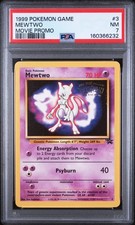 Pokémon TCG Mewtwo 1999 Black Star Promos 3 Stamped Movie Promo Card PSA 7