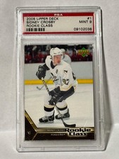 2005-06 Upper Deck Rookie Class Box Set #1 Sidney Crosby PSA 9