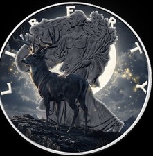 2026 U.S. Eagle Full Buck Moon Edition 1 oz Silver Coin