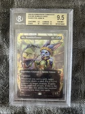 Magic the Gathering Ms. Bumbleflower Raised Foil Card Borderless BGS 9.5