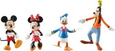 Disney Mickey Mouse Friends Flexfigs 3 Pack Minnie Donald Duck Goofy Figures