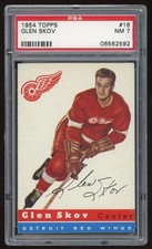 1954 Topps Hockey #16 Glen Skov PSA 7