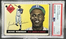 1955 Topps #50 JACKIE ROBINSON PSA 1 HOF BROOKLYN DODGERS