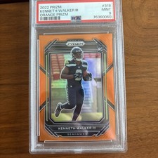 2022 Kenneth Walker #318 Orange Prizm /249 PSA 9