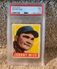 Leaf 1948-49 Johnny Mize #46 PSA 1.5 Graded Baseball Card New York Giants