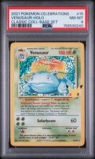 Venusaur Holo 15 Celebrations Classic Collection Pokemon PSA 8