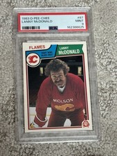 1983 O-PEE-CHEE OPC HOCKEY CARD PSA 9 LANNY MCDONALD HOF CALGARY FLAMES