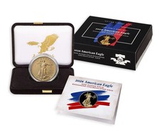 2026-W 1 oz Enhanced Uncirculated Gold Eagle $50 1776-2026 Bell Privy w/ OGP COA