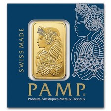 PAMP Suisse 1 Gram Gold Bar .9999 Fine Lady Fortuna Sealed Assay Card Veriscan