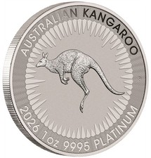 2026 P Australia Platinum Kangaroo 1 oz $100 - BU