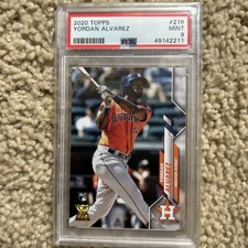 2020 Topps - Yordan Alvarez #276 RC PSA 9 Astros