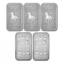 2026 APMEX Year of the Horse - 5 oz Silver Bar