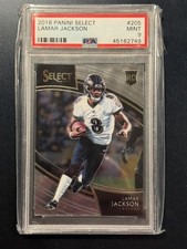 2018 Panini Select - Lamar Jackson Rookie Field Level #205 (RC) PSA 9