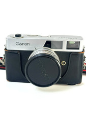 Canon Canonet 35mm Film Rangefinder Camera Vintage Japan With Case Lens Cap