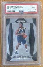 Panini 2017-18 Prizm Donovan Mitchell #117 PSA 9 Rookie Utah Jazz NBA
