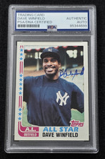 1982 DAVE WINFIELD Signed Topps Baseball Card-HOF-NEW YORK YANKEES-PSA