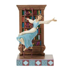 Disney Jim Shore Beauty and the Beast Belle with Book Shelf Figurine 6018694