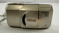 Nikon Lite Touch Zoom 130 Ed 35mm Compact Film Camera Works Tested Without Film