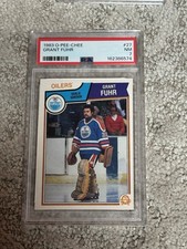 1983 O-PEE-CHEE OPC HOCKEY CARD PSA 7 GRANT FUHR EDMONTON OILERS
