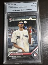 2023 Topps Now Victor Wembanyama 1st Pitch Rookie TCC Graded Gem Mint 10