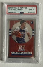 2019 Panini Chronicles Hometown Heroes Optic Cameron Johnson #565 PSA 10