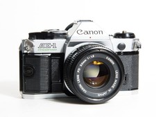 Canon AE-1 Program 35mm SLR Film Camera w/ 50mm f1.8 Lens - Tested (READ PLEASE)