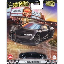 Hot Wheels Premium 2025 Boulevard  2016 Bugatti Chiron Black 1:64 Diecast Car