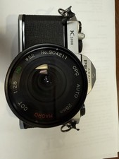 Pentax K1000 35mm SLR Film Camera with 28mm macro lens