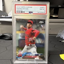 Topps 2018 Chrome Update Shohei Ohtani #HMT1 RC PSA 8 Angels