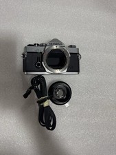 Vintage Olympus OM-1 35mm SLR Film Camera Body Silver Black Japan Untested