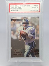 2000 Collector'S Edge Graded #128 Troy Aikman Uncirculated PSA 9 #/5000
