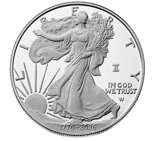 1776-2026 W  250th Anniversary American Eagle Coin Silver Plate