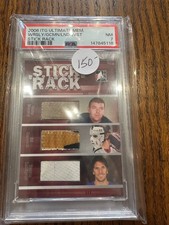 2006 ITG Ultimate MEM. Worsley, Giacomin, Lindquivst Stick Rack PSA 7 NM