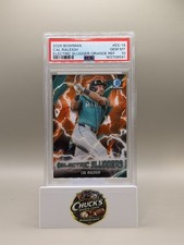 2026 Bowman Cal Raleigh Orange Electric Slugger /25 Mariners PSA 10 #ES14