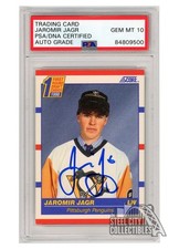 Jaromir Jagr 1990-91 Score Autograph Rookie Card #428 PSA/DNA 10