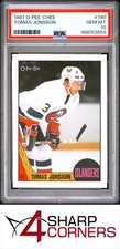 1987 O-PEE-CHEE #190 TOMAS JONSSON ISLANDERS PSA 10