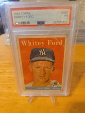 1958 Topps - Whitey Ford #320 Psa 1 Cert# 107011626